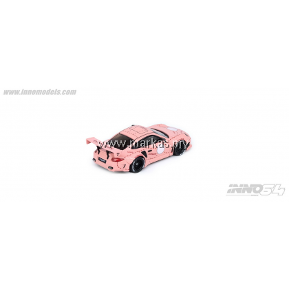 INNO MODELS INNO64 1/64 PORSCHE 997 LBWK PINK CARLOVERDIECAST SPECIAL EDITION MODEL