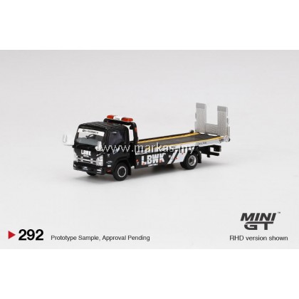 MINI GT 1/64 #292 ISUZU N SERIES VEHICLE TRANSPORTER LBWK BLACK