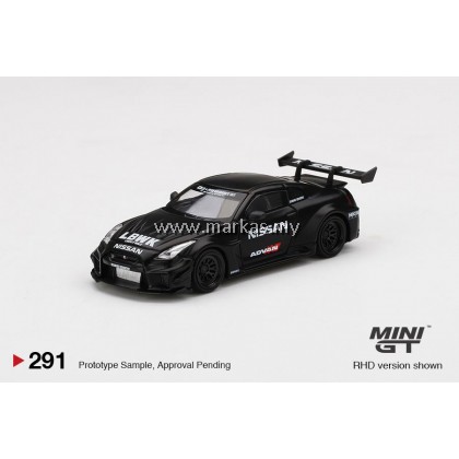 MINI GT 1/64 #291 LB SILHOUETTE WORKS GT NISSAN 35 GT-RR VER.2 MATT BLACK LBWK