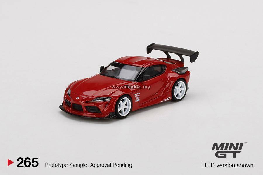 MINI GT 1/64 #265 HKS TOYOTA GR SUPRA RENAISSANCE RED
