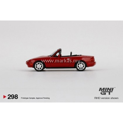 MINI GT 1/64 #298 MAZDA EUNOS ROADSTER RHD CLASSIC RED