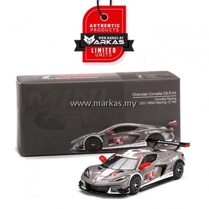 MINI GT 1/64 #316 CHEVROLET CORVETTE C8.R #4 CORVETTE RACING 2021 IMSA SEBRING 12 HRS