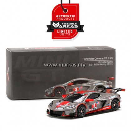 MINI GT 1/64 #315 CHEVROLET CORVETTE C8.R #3 CORVETTE RACING 2021 IMSA SEBRING 12 HRS