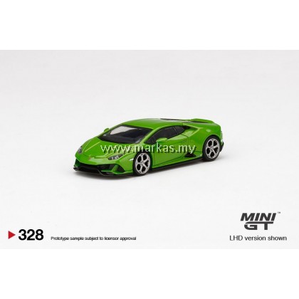 MINI GT 1/64 #328 LAMBORGHINI HUARACAN EVO VERDE MANTIS