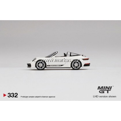 MINI GT 1/64 #332 PORSCHE 911 TARGA 4S WHITE