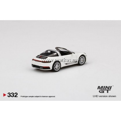 MINI GT Porsche 911 Targa 4S White 2個セット 1/64スケール MINI GT「ポルシェ 911 タルガ 4S」左ハンドル仕様