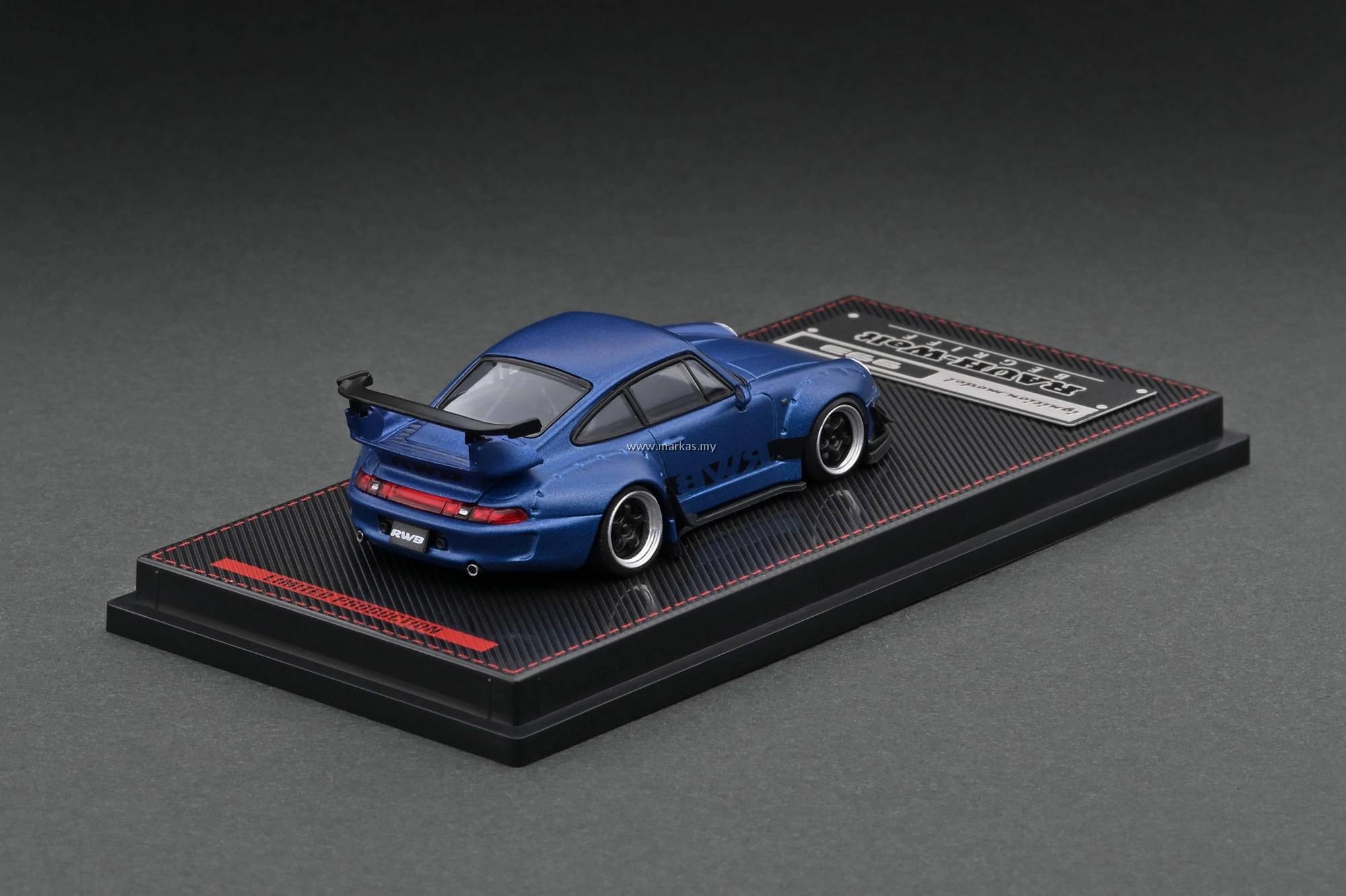 IGNITION MODEL 1/64 IG2150 PORSCHE RWB 993 MATTE BLUE METALLIC