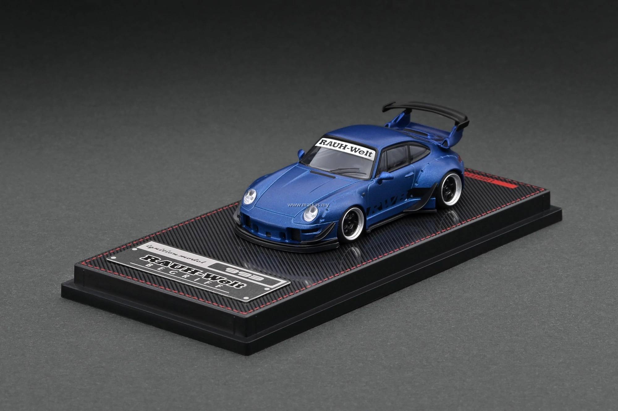 IGNITION MODEL 1/64 IG2150 PORSCHE RWB 993 MATTE BLUE METALLIC