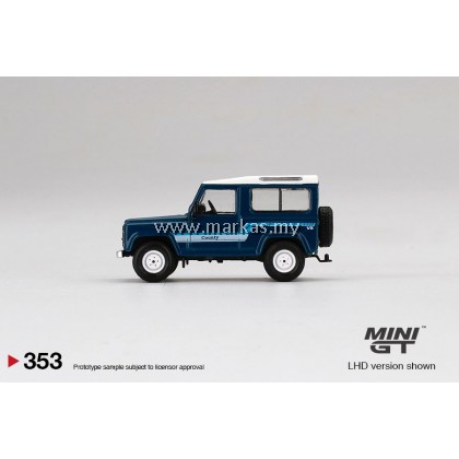 MINI GT Land Rover Defender 90 ストラトスブルー Mini GT 1:64 Land Rover Defender 90 County Wagon Stratos