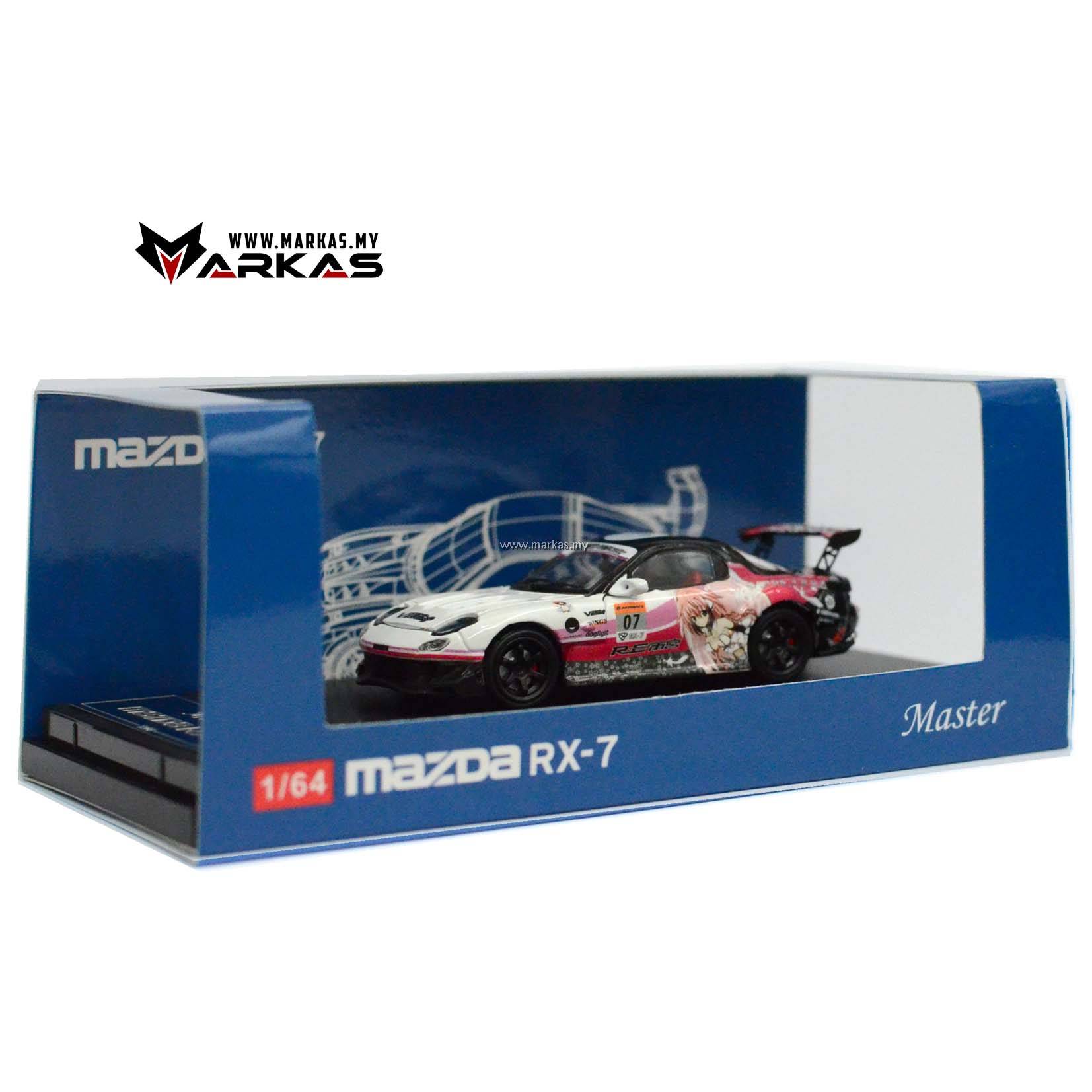 MASTER MODEL 1/64 MAZDA RX-7 RE SUPER G ITASHA ANIME WITH OPENING HOOD