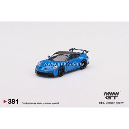 MINI GT 1/64 #381 PORSCHE 911 992 GT3 SHARK BLUE
