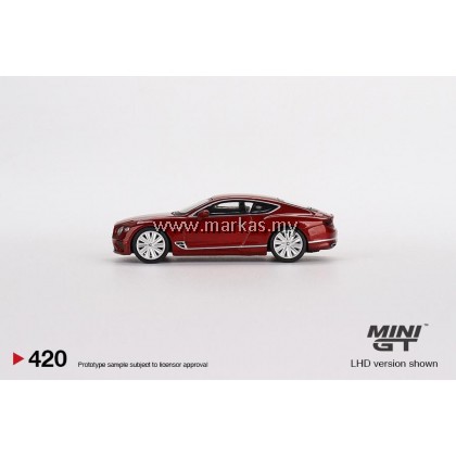 MINI GT 1/64 #420 BENTLEY CONTINENTAL GT SPEED 2022 CANDY RED