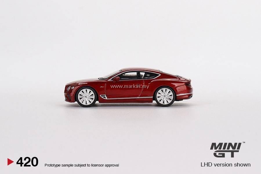 MINI GT 1/64 #420 BENTLEY CONTINENTAL GT SPEED 2022 CANDY RED
