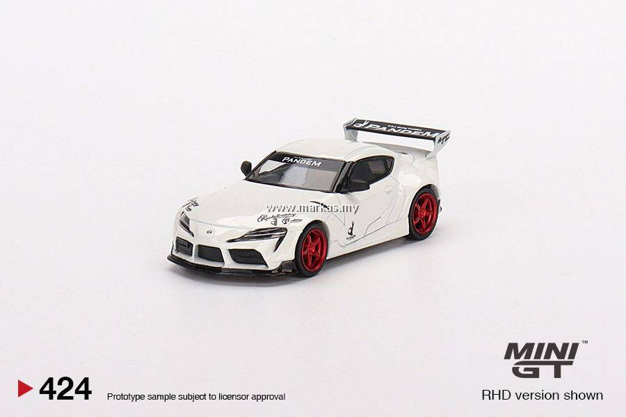 ミニカー MINI GT Pandem Toyota GR Supra V1.0 424 MINI GT 1/64スケール「PANDEM トヨタGRスープラV1.0」(マットグレー