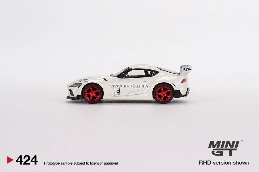 ミニカー MINI GT Pandem Toyota GR Supra V1.0 424 MINI GT Pandem Toyota GR Supra V1.0 Pearl White / No. 424