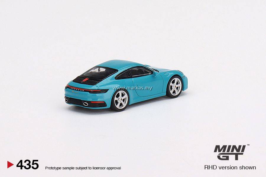 ミニカー MINI GT Porsche 911 Carrera S Miami Blue MINI GT 1/64 #435 PORSCHE 911 (992) CARRERA S MIAMI BLUE