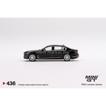 MINI GT 1/64 #436 BMW 750LI XDRIVE BLACK SAPPHIRE