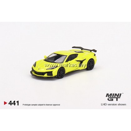 MINI GT 1/64 #441 CHEVROLET CORVETTE Z06 2023 ACCELERATE YELLOW