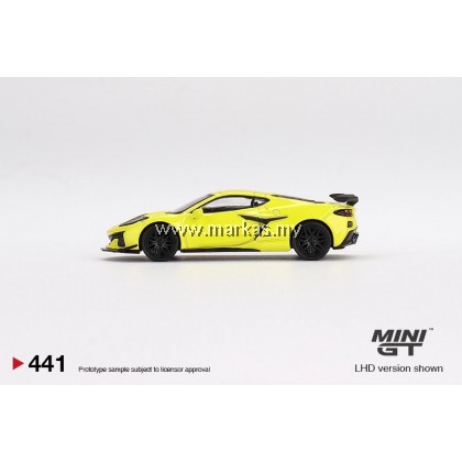 MINI GT 1/64 #441 CHEVROLET CORVETTE Z06 2023 ACCELERATE YELLOW