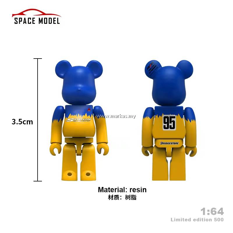 SPACE MODEL 1/64 NISSAN GTR R35 SPOON WITH BEAR FIGURE