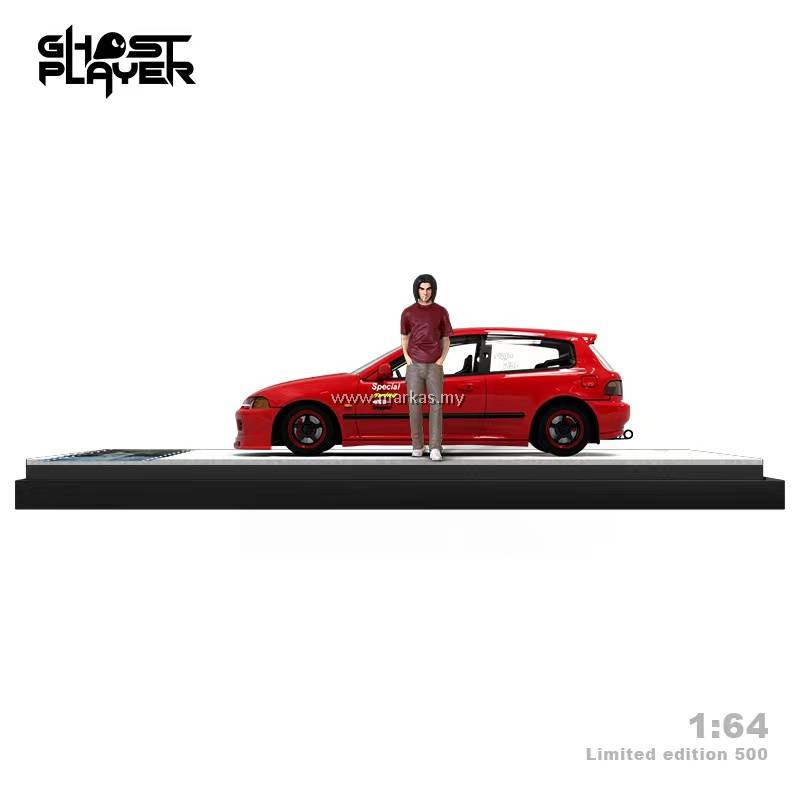 GHOST PLAYER 1/64 HONDA CIVIC EG6 SHOJI SHINGO INITIAL D THAI EXCLUSIVE
