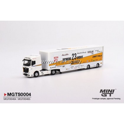 MINI GT 1/64 #MGTS0004 MERCEDES-BENZ ACTROS WITH RACING