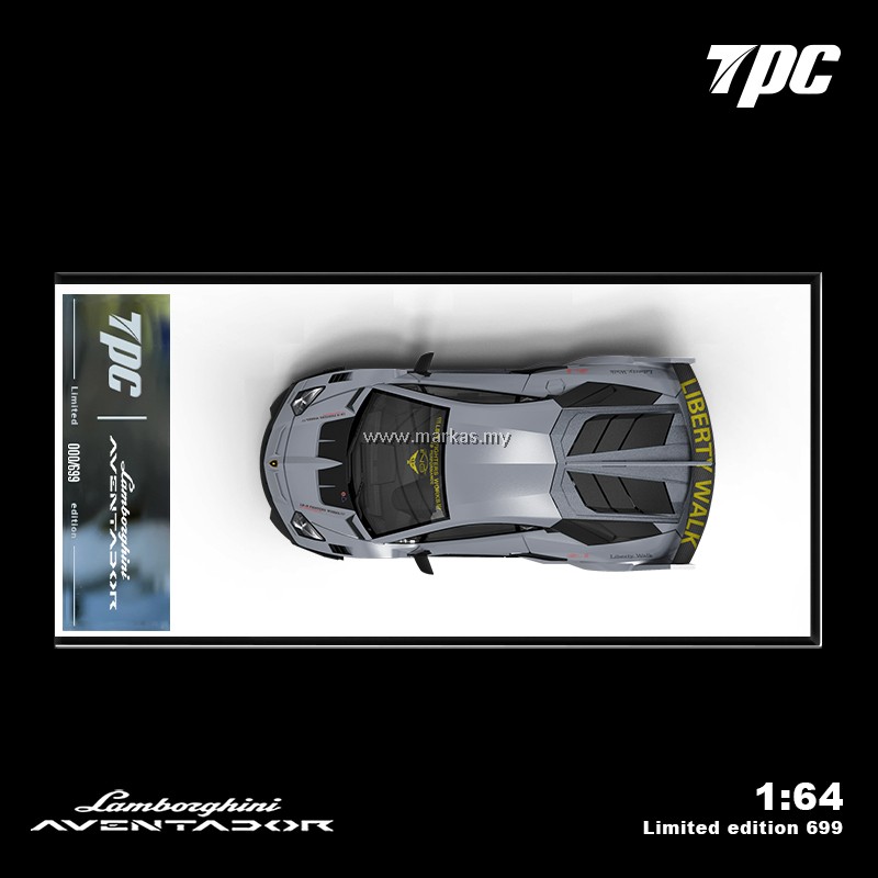 TPC 1/64 LAMBORGHINI LBWK AVENTADOR EVO GT COMBAT GREY