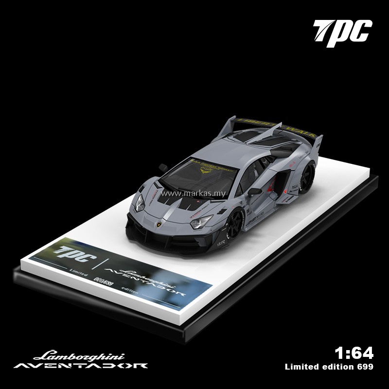 TPC 1/64 LAMBORGHINI LBWK AVENTADOR EVO GT COMBAT GREY