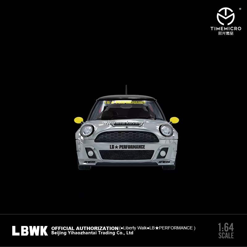 (PO) TIME MICRO 1/64 BMW MINI COOPER LBWK SILVER
