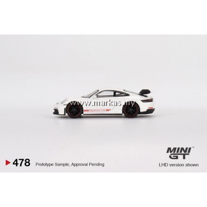 MINI GT Porsche 911 GT3 ホワイト 2個セット 478 MINI GT 1:64 Porsche 911 (992) GT3 GT Silver Metallic LHD