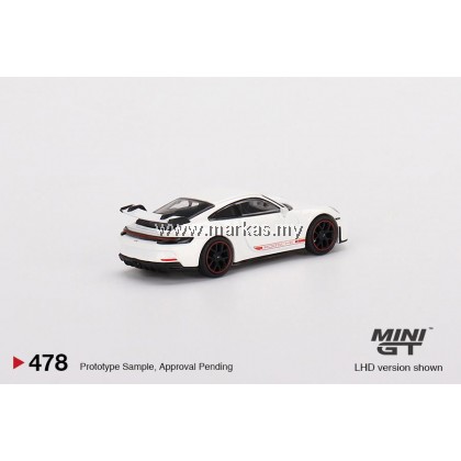 MINI GT 1/64 #478 PORSCHE 911 992 GT3 WHITE