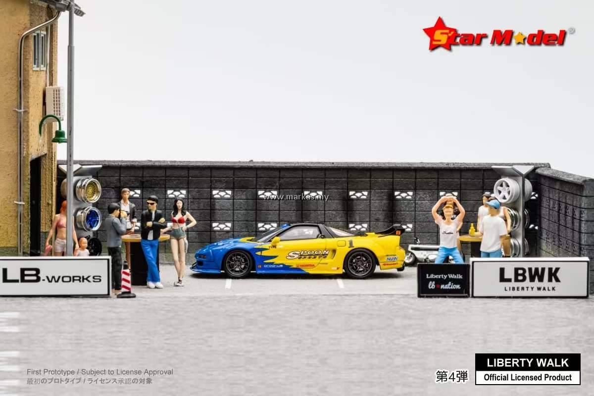 Voiture Miniature Star Model 1:64 LBWK Crown S180 - Édition Limitée, Avec Boîte Et Support