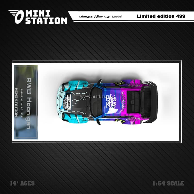 MINI STATION X EXTREME RACING 1/64 BRICK UNCLE RWB43 HOONIGAN