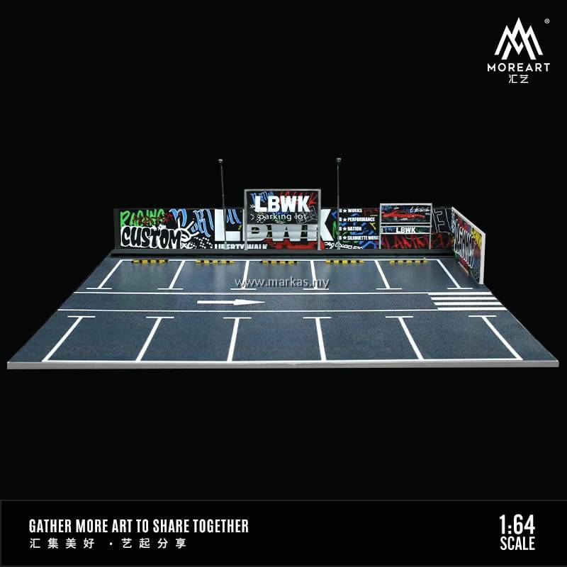 (PO) MOREART 1/64 DIORAMA PARKING LOT SCENE LBWK