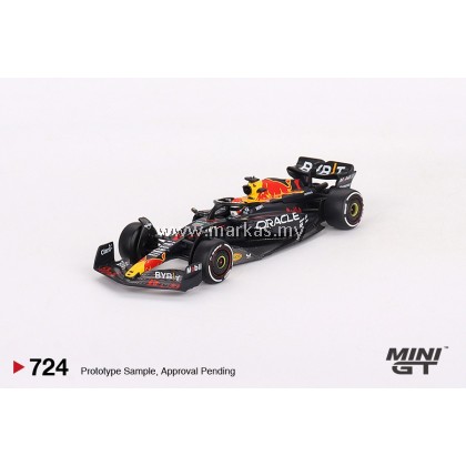 (PO) MINI GT 1/64 #724 ORACLE RED BULL RACING RB19 #1 MAX VERSTAPPEN 2023 F1 2023 BAHRAIN GP WINNER