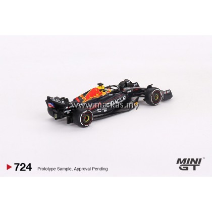(PO) MINI GT 1/64 #724 ORACLE RED BULL RACING RB19 #1 MAX VERSTAPPEN 2023 F1 2023 BAHRAIN GP WINNER