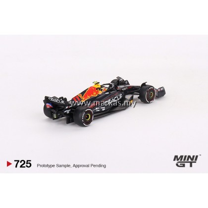 (PO) MINI GT 1/64 #725 ORACLE RED BULL RACING RB19 #11 SERGIO PEREZ 2023 F1 2023 SAUDI ARABIAN GP WINNER