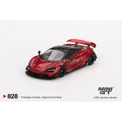 (PO) MINI GT 1/64 #828 MCLAREN 720S LB★WORKS GEM RED