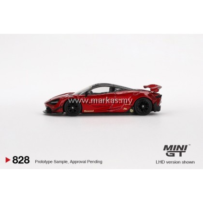 (PO) MINI GT 1/64 #828 MCLAREN 720S LB★WORKS GEM RED
