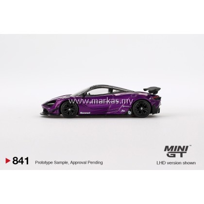 (PO) MINI GT 1/64 #841 MCLAREN 720S LB★WORKS PURPLE