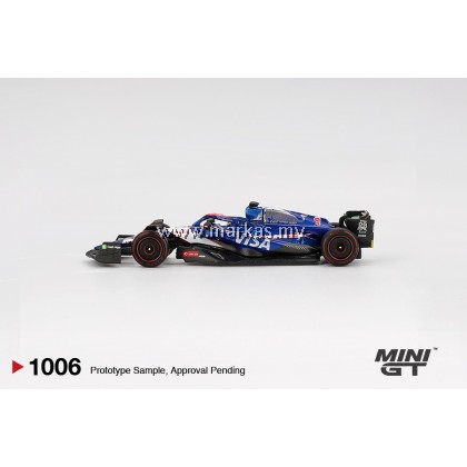 (PO) MINI GT 1/64 #1006 RB VCARB 01 #3 DANIEL RICCIARDO 2024 F1 2024 BAHRAIN GP