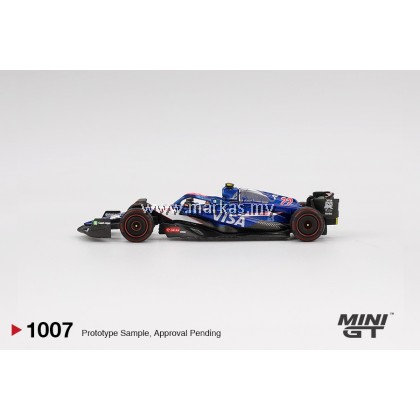 (PO) MINI GT 1/64 #1007 RB VCARB 01 #22 YUKI TSUNODA 2024 F1 2024 BAHRAIN GP