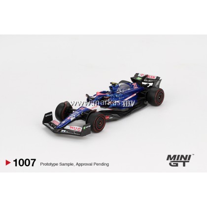 (PO) MINI GT 1/64 #1007 RB VCARB 01 #22 YUKI TSUNODA 2024 F1 2024 BAHRAIN GP