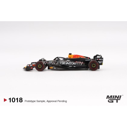 (PO) MINI GT 1/64 #1018 ORACLE RED BULL RACING RB20 #1 MAX VERSTAPPEN 2024 F1 2024 BAHRAIN GP WINNER