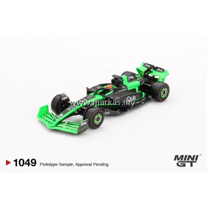 (PO) (STANDARD/BLISTER) MINI GT 1/64 #1049 KICK SAUBER C44 #77 VALTTERI BOTTAS 2024 F1 2024 CHINESE GP