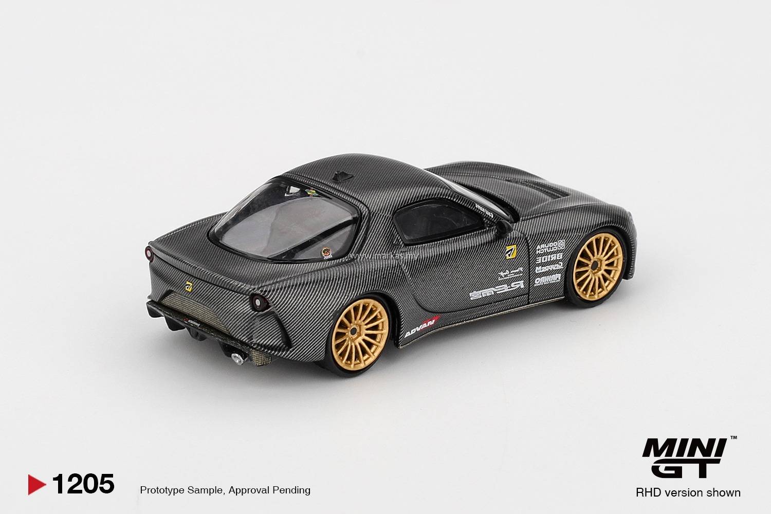 PO) (STANDARD/BLISTER) MINI GT 1/64 #1205 MAZDA RX-7 RE-AMEMIYA