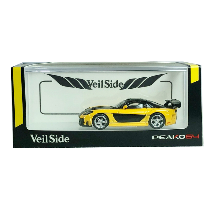 PEAKO MODEL PEAKO64 1/64 MAZDA RX7 VEILSIDE FORTUNE 7 YELLOW BLACK