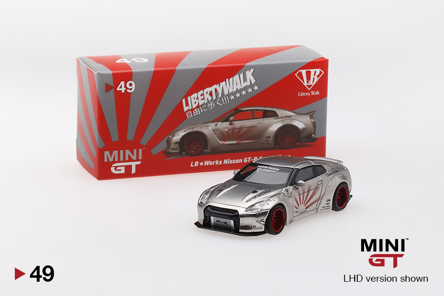 MINI GT 1/64 #49 LB WORKS NISSAN GT-R R35 TYPE 1 REAR WING