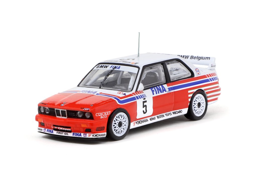 [数3] Tarmac Works 1/64 BMW M3 E30 DTM 1992 FINA #7 ジョニー チェコット J. Cecotto ターマック ワークス TW Werk83 1:64 BMW M3 Sedan Yellow WK83-034c \u2013 Horizon Diecast
