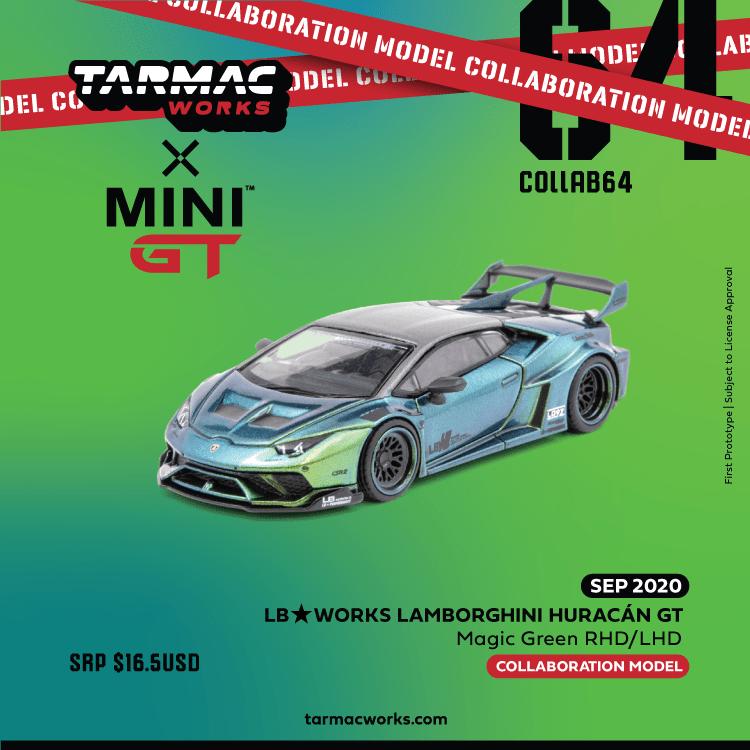 TARMAC WORKS X MINI GT #146 1/64 LB WORKS LAMBORGHINI